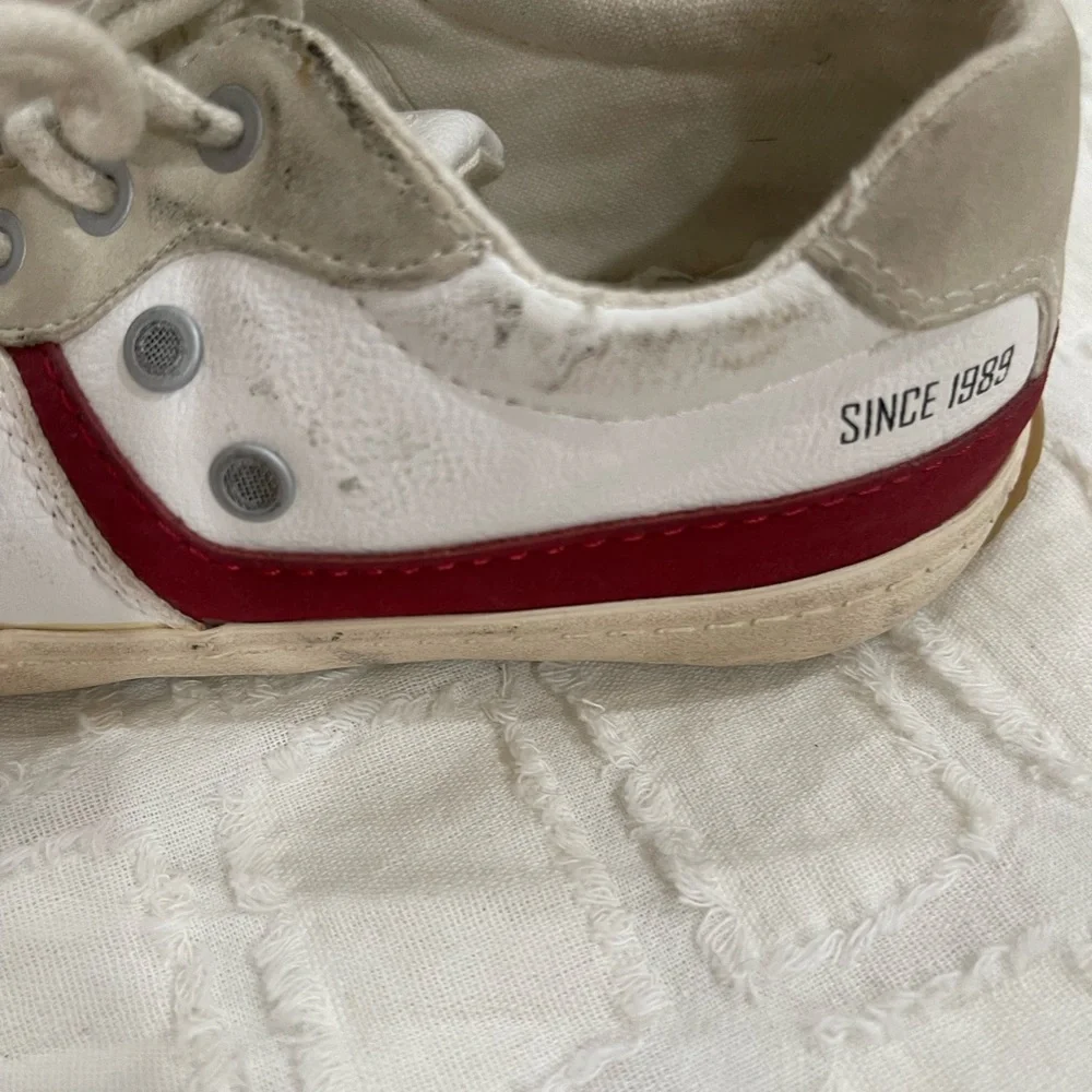 Boys Zara leather retro sneakers size 12.5 - Picture 2 of 4